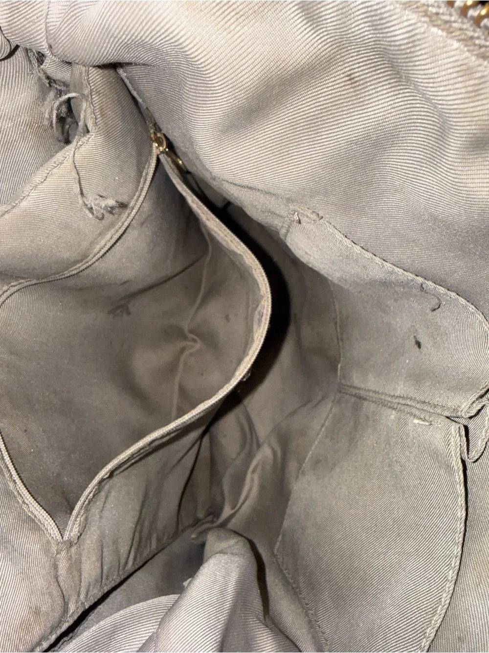Target Taupe Leather Backpack Tote with Gold Hardware